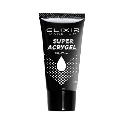 Elixir Super Acry-Gel 30gr - Υβριδικό Τζελ Χτισίματος Νυχιών #908B Milky White