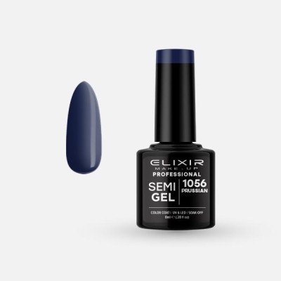 Elixir Semi Gel Ημιμόνιμο Βερνίκι 8ml – #1056 (PRUSSIAN)