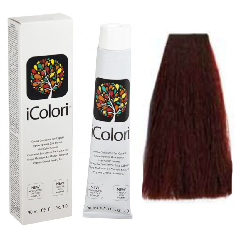 Kepro iColori Rossi Βαφή Μαλλιών 90ml (ΚΑΣΤΑΝΟ ΑΝΟΙΚΤΟ ΚΟΚΚΙΝΟ ΕΝΤΟΝΟ) - No5.66