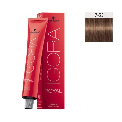 Schwarzkopf Igora Royal 60ml #7-55 Ξανθό Μεσαίο Έντονο Χρυσό