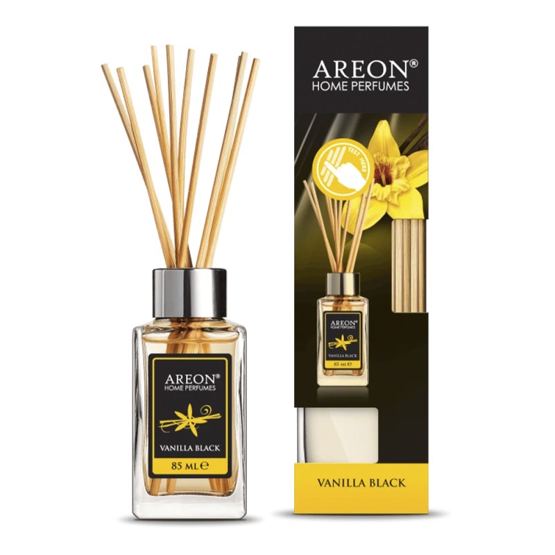 AREON Home Perfume Άρωματικό Χώρου Με Στικς 85ml #Vanilla Black