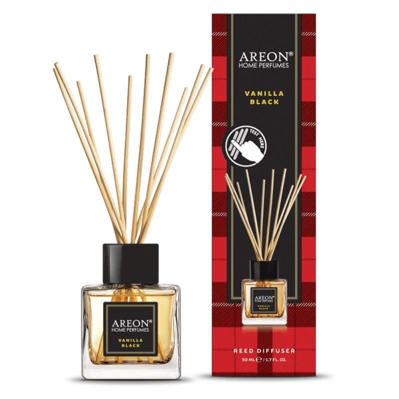 AREON Home Perfume Άρωματικό Χώρου Με Στικς 50ml #Vanilla Black