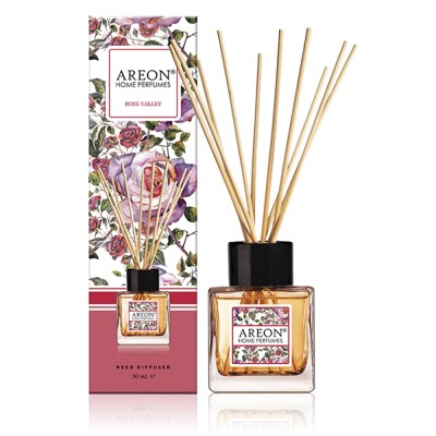 AREON Home Botanic Perfume Άρωματικό Χώρου Με Στικς 50ml #Rosa Valley