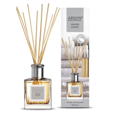 AREON Home Perfume Άρωματικό Χώρου Με Στικς 150ml #Silver Linen