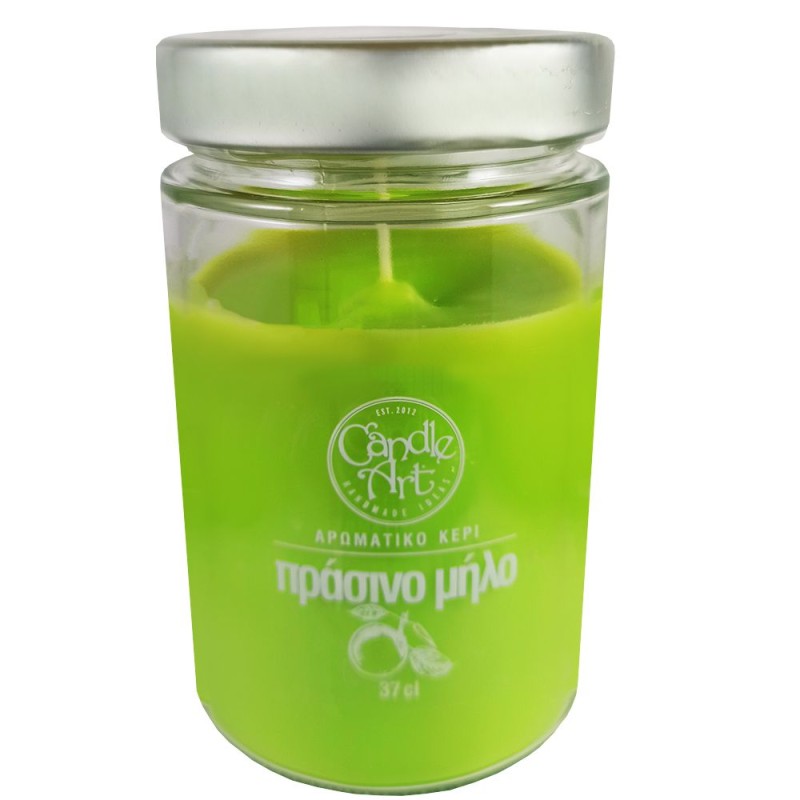 Candle Art Άρωματικό Κερί 72h 370ml #Πράσινο Μήλο