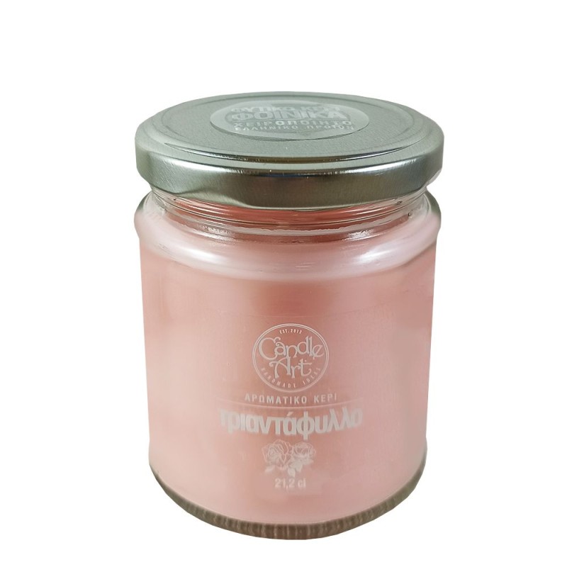 Candle Art Άρωματικό Κερί 38h 212ml #Τριαντάφυλλο