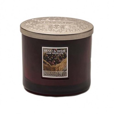 Heart and Home Άρωματικό Κερί με Διπλό Φυτίλι 40h 230gr #Γλυκά Μαυροκέρασα