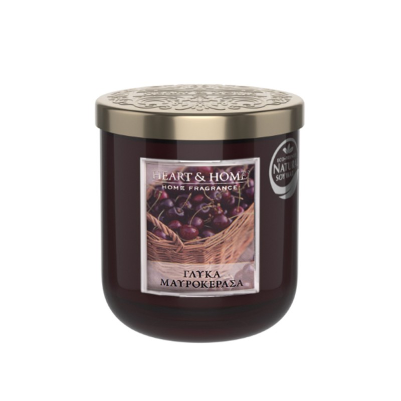 Heart and Home Άρωματικό Κερί 30h 115gr #Γλυκά Μαυροκέρασα