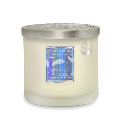 Heart and Home Άρωματικό Κερί με Διπλό Φυτίλι 40h 230gr #Φύλακας Άγγελος