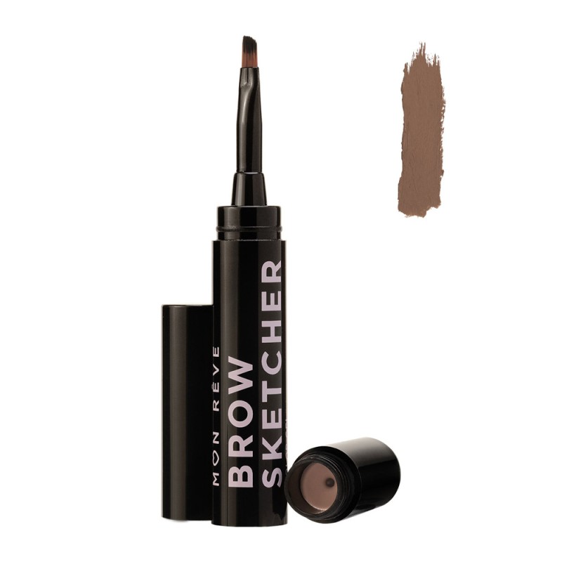 Mon Reve Brow Sketcher - Μακράς Διάρκειας Αδιάβροχο Τζελ Φρυδιών 1.6gr #03 Light Brown