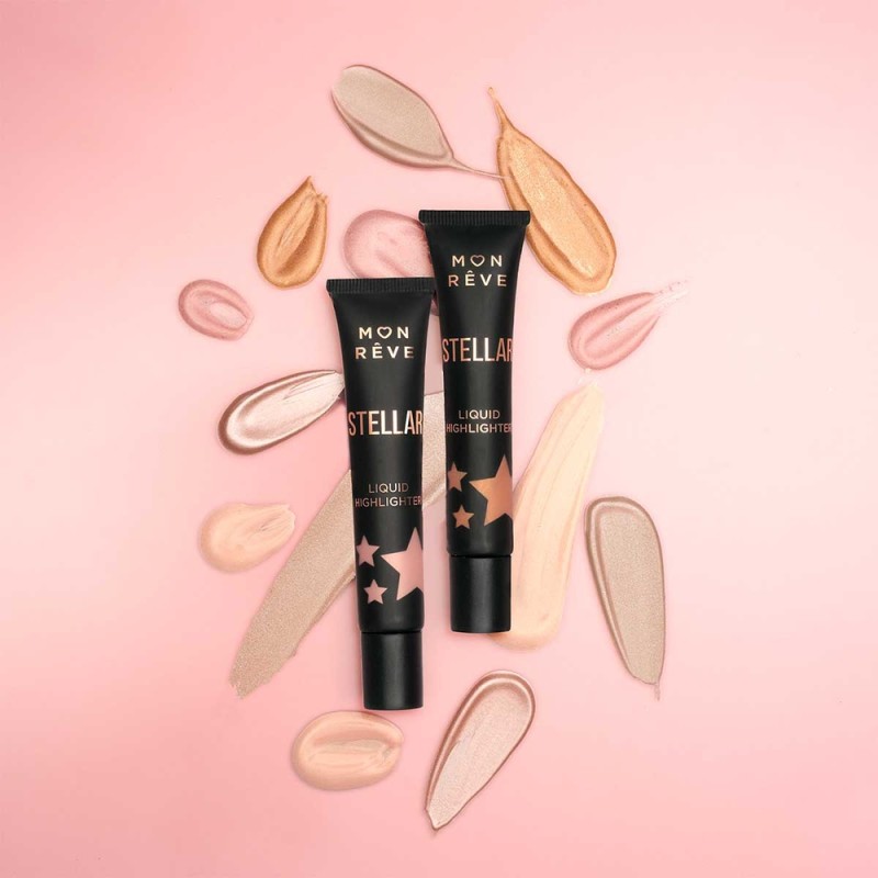 Mon Reve Stellar Highlighter - Υγρό Highlighter για Άμεση Λάμψη 18ml – #01