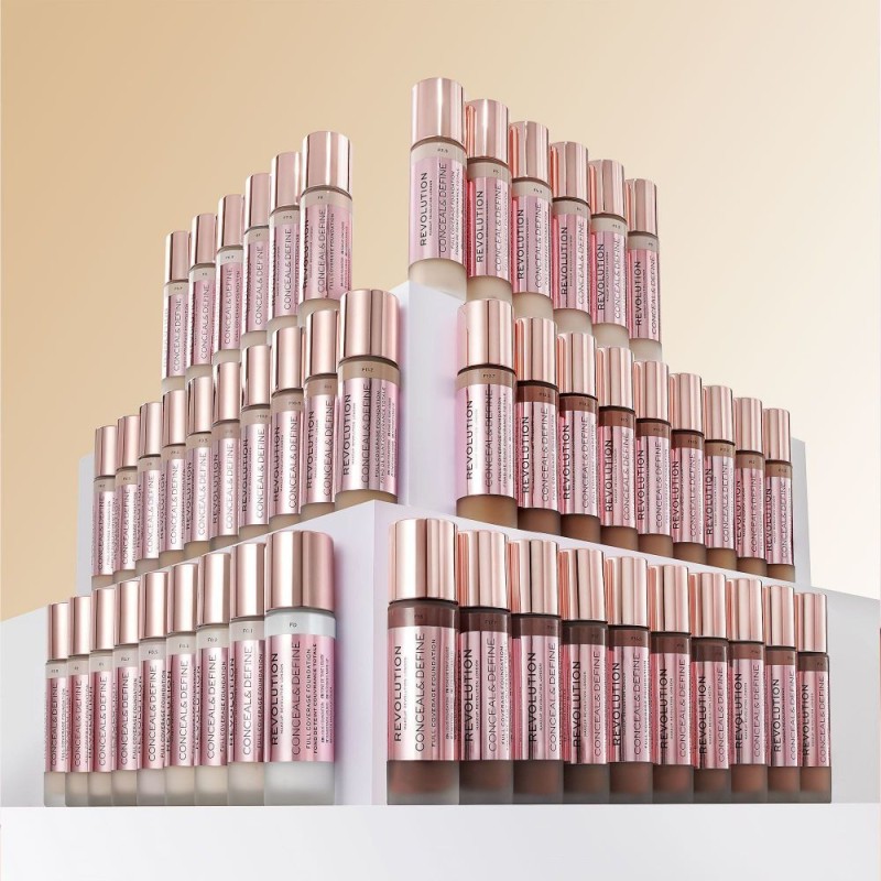 Makeup Revolution Conceal & Define Full Coverage Foundation 23ml #F6