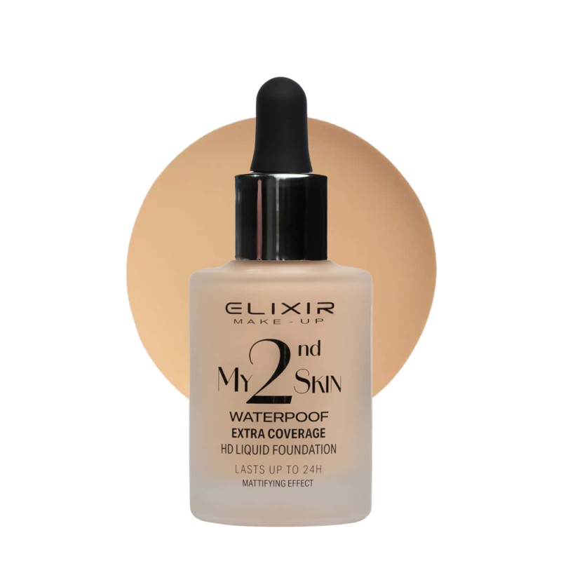 Elixir My 2nd Skin Waterproof Foundation 30ml - Αδιάβροχη Κάλυψη & Φυσικό Αποτέλεσμα (#01)