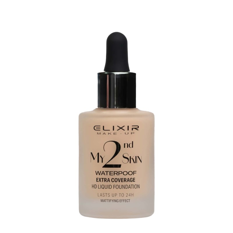 Elixir My 2nd Skin Waterproof Foundation 30ml - Αδιάβροχη Κάλυψη & Φυσικό Αποτέλεσμα (#01)