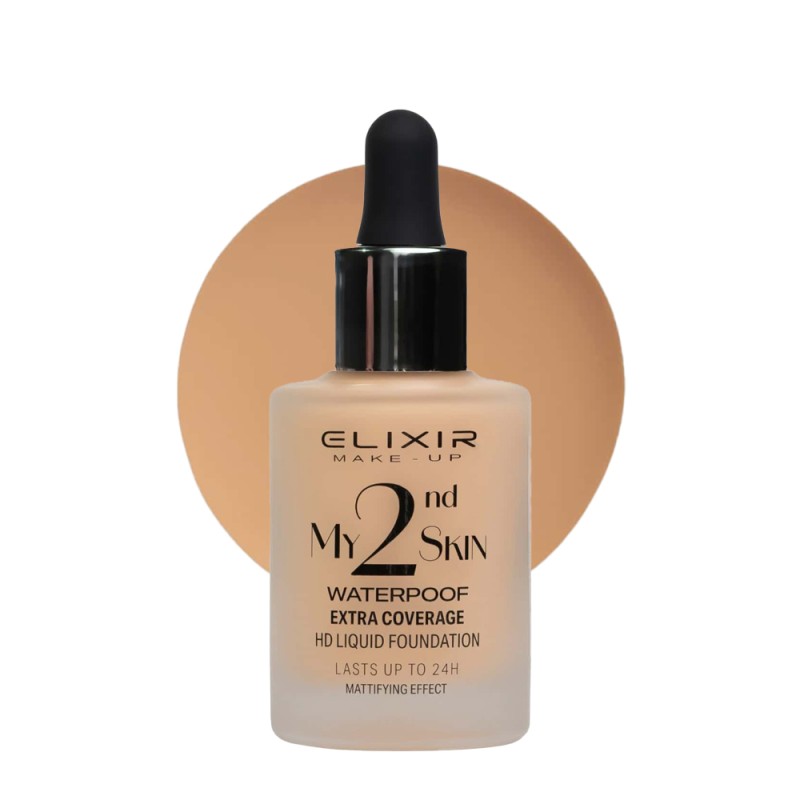 Elixir My 2nd Skin Waterproof Foundation 30ml - Αδιάβροχη Κάλυψη & Φυσικό Αποτέλεσμα (#02)