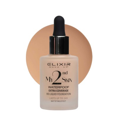 Elixir My 2nd Skin Waterproof Foundation 30ml - Αδιάβροχη Κάλυψη & Φυσικό Αποτέλεσμα (#03)