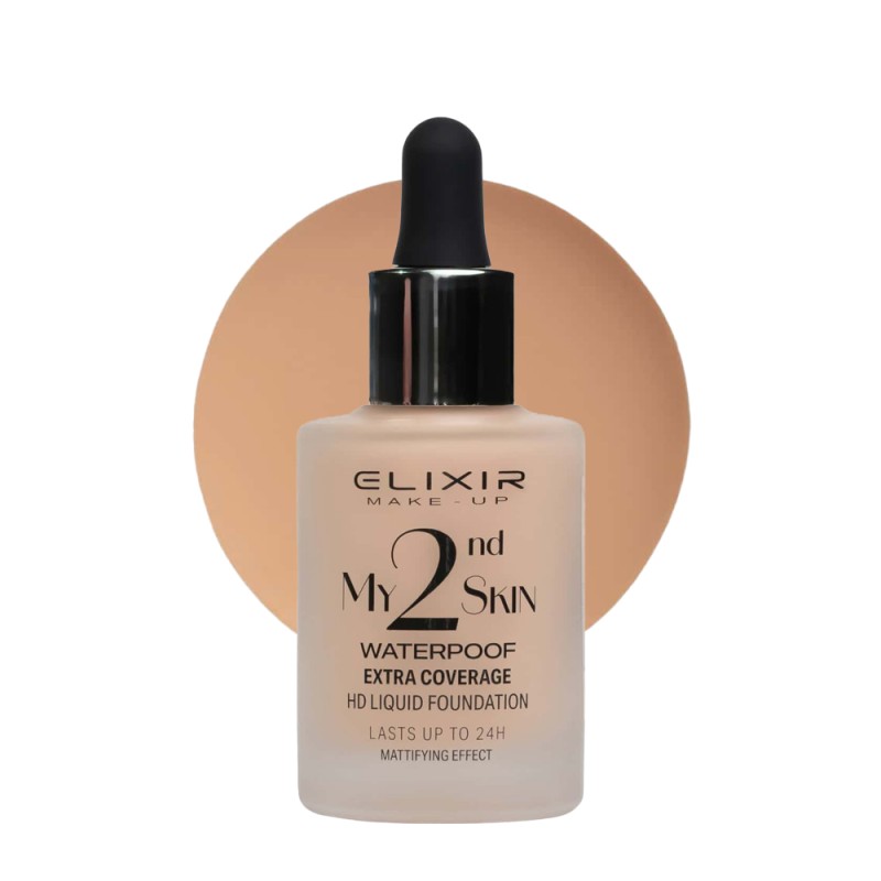 Elixir My 2nd Skin Waterproof Foundation 30ml - Αδιάβροχη Κάλυψη & Φυσικό Αποτέλεσμα (#03)