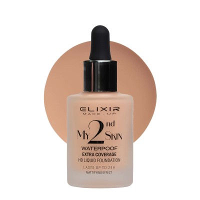Elixir My 2nd Skin Waterproof Foundation 30ml - Αδιάβροχη Κάλυψη & Φυσικό Αποτέλεσμα (#04)