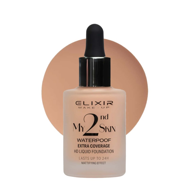 Elixir My 2nd Skin Waterproof Foundation 30ml - Αδιάβροχη Κάλυψη & Φυσικό Αποτέλεσμα (#04)