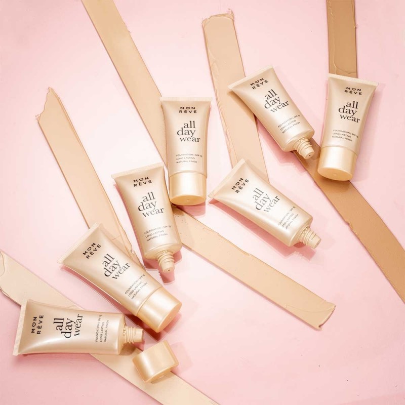 Mon Reve All Day Wear Foundation 30ml - Μακράς Διάρκειας & Φυσικό Ματ #102