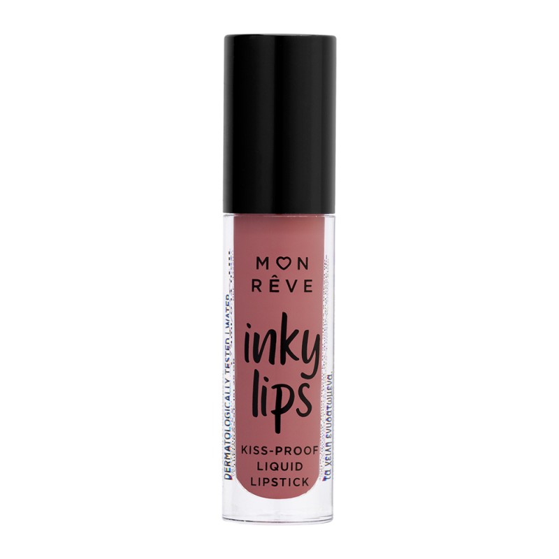 Mon Reve Inky Lips - Εξαιρετικά Σταθερό Υγρό Ματ Κραγιόν 4ml #25 SUEDE