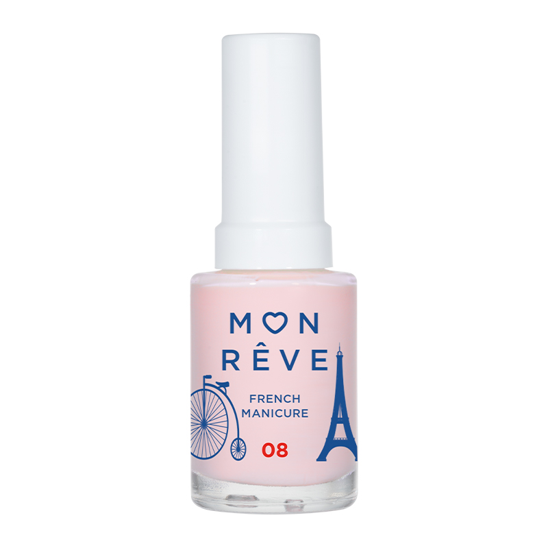 Mon Reve French Manicure - Βερνίκι Νυχιών για Γαλλικό Μανικιούρ 13ml– #SHEER 08 ROSE