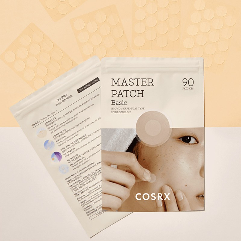 COSRX Master Patch Basic 90τμχ – Υδροκολλοειδή Επιθέματα Σπυριών για Προστασία, Απορρόφηση & Επανόρθωση