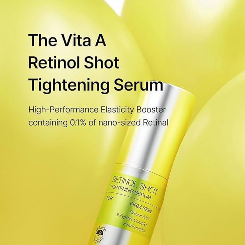 Celimax The Vita-A Retinol Shot Tightening Serum 30ml – Ορός Προσώπου με Ρετινόλη για Σύσφιξη, Ρυτίδες & Πόρους