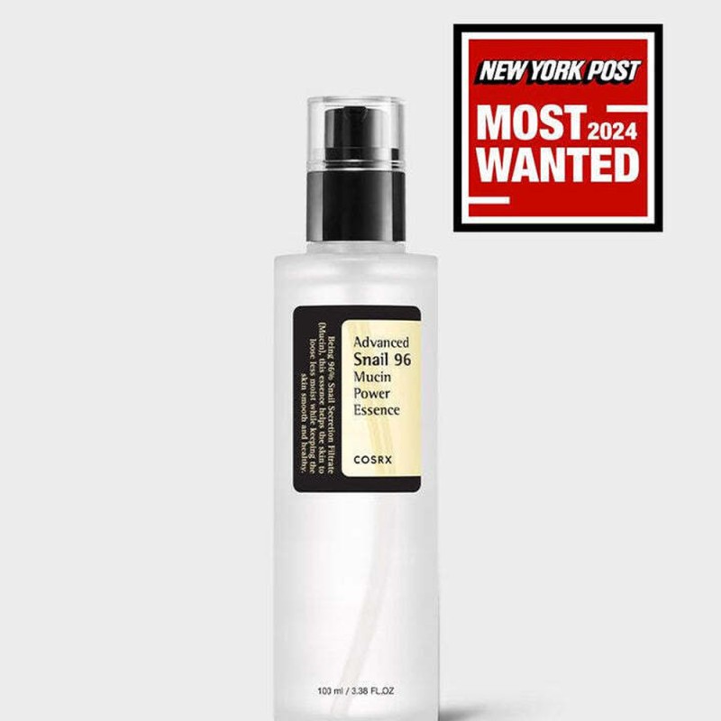COSRX Advanced Snail 96 Mucin Power Essence 100ml – Essence Προσώπου με 96,3% Έκκριμα Σαλιγκαριού για Ενυδάτωση, Λάμψη & Ενίσχυση Φραγμού