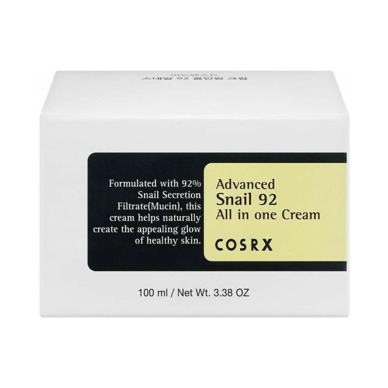 COSRX Advanced Snail 92 All in One Cream 100g – Κρέμα Προσώπου με Έκκριμα Σαλιγκαριού για Ενυδάτωση, Ενίσχυση Φραγμού & Ελαστικότητα
