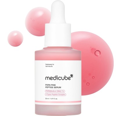 Medicube PDRN Pink Peptide Serum 30ml – Ορός Προσώπου με Salmon DNA PDRN & Πεπτίδια για Λάμψη, Σύσφιξη & Ομοιόμορφο Τόνο