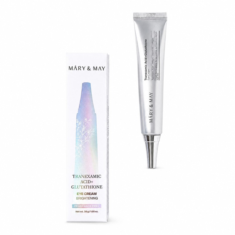 Mary&May Tranexamic Acid+Glutathione Eye Cream 30g – Κρέμα Ματιών με Tranexamic Acid & Γλουταθειόνη για Μαύρους Κύκλους, Δυσχρωμίες & Λάμψη