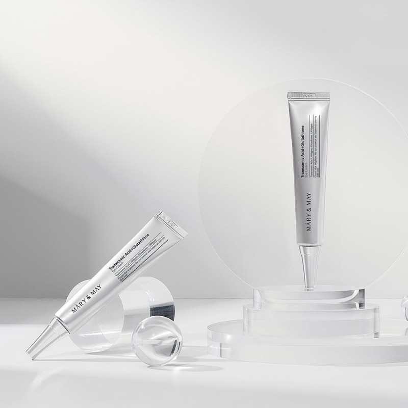 Mary&May Tranexamic Acid+Glutathione Eye Cream 30g – Κρέμα Ματιών με Tranexamic Acid & Γλουταθειόνη για Μαύρους Κύκλους, Δυσχρωμίες & Λάμψη
