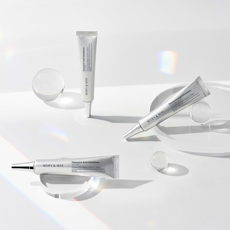 Mary&May Tranexamic Acid+Glutathione Eye Cream 30g – Κρέμα Ματιών με Tranexamic Acid & Γλουταθειόνη για Μαύρους Κύκλους, Δυσχρωμίες & Λάμψη