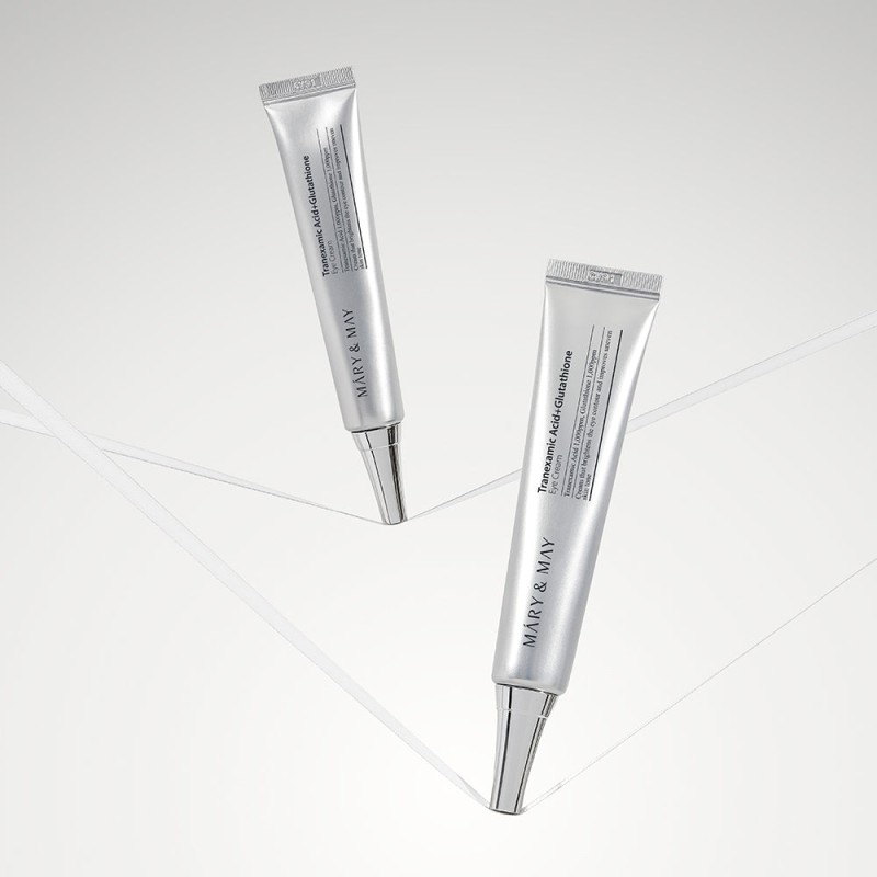 Mary&May Tranexamic Acid+Glutathione Eye Cream 30g – Κρέμα Ματιών με Tranexamic Acid & Γλουταθειόνη για Μαύρους Κύκλους, Δυσχρωμίες & Λάμψη