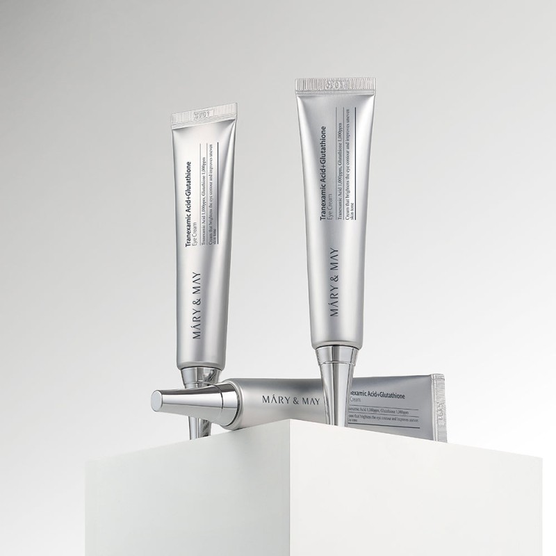 Mary&May Tranexamic Acid+Glutathione Eye Cream 30g – Κρέμα Ματιών με Tranexamic Acid & Γλουταθειόνη για Μαύρους Κύκλους, Δυσχρωμίες & Λάμψη