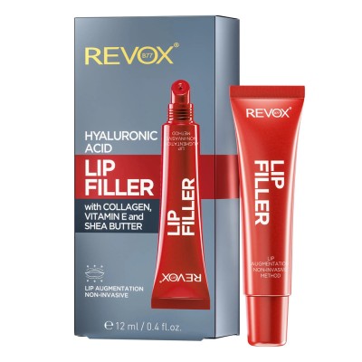 REVOX B77 Lip Filler Hyaluronic Acid 12ml – Lip Plumper με Υαλουρονικό Οξύ για Όγκο, Ενυδάτωση & Λείανση
