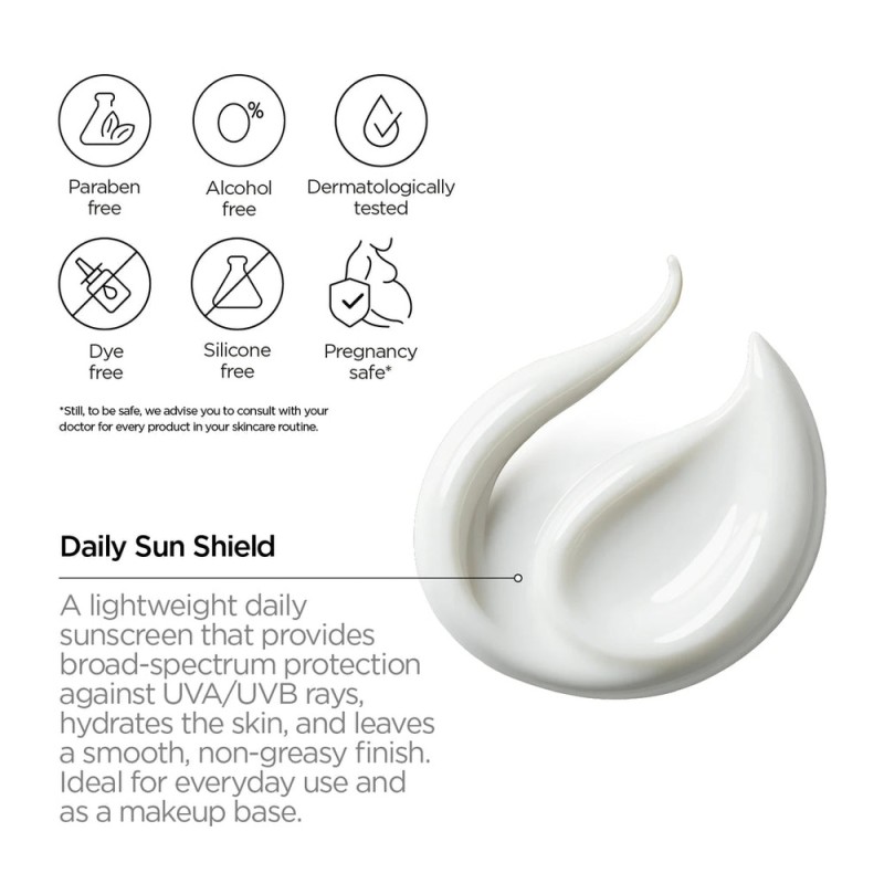 Revox Just Daily Sun Shield SPF50 +Hyaluronic Acid Face Cream | Αντηλιακή-Ενυδατική Κρέμα Προσώπου 30ml