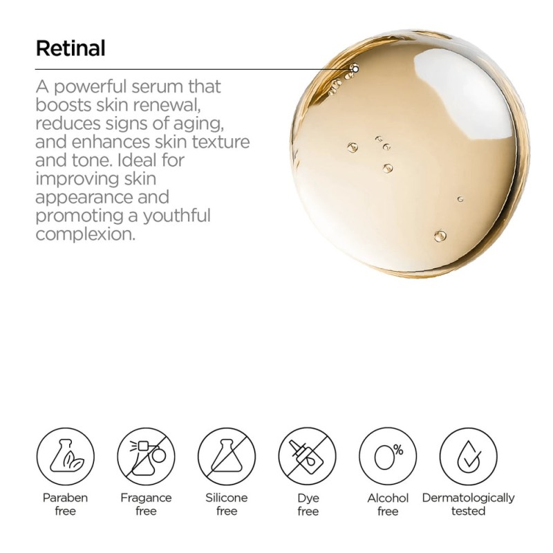 Revox B77 Just Retinal Serum 30ml – Ορός Προσώπου με 0,06% Retinal για Ρυτίδες, Βελτίωση Υφής & Ομοιόμορφο Τόνο