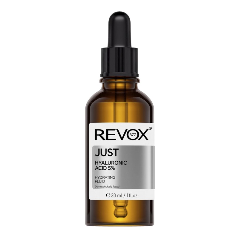 Revox B77 Just Hyaluronic Acid 5% Hydrating Fluid 30ml – Ενυδατικός Ορός Προσώπου για Ενυδάτωση, Λεία Όψη & Λεπτές Γραμμές